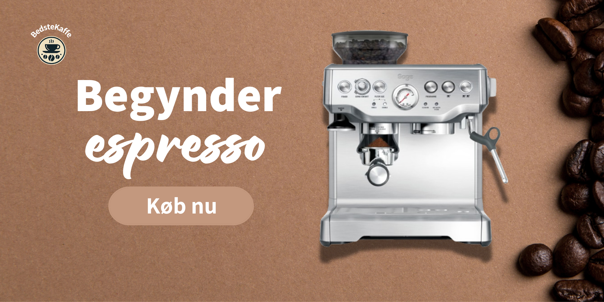 Denne sage espressomaskine er perfekt til begyndere