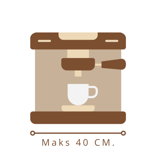Mellem kaffemaskine