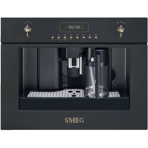 60 cm indbygget kaffemaskine antracit