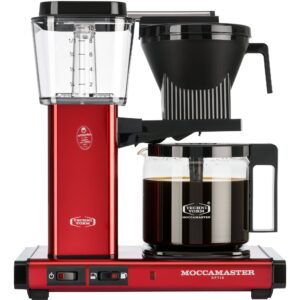 Optio kaffemaskine 1,25 liter, Red Metallic