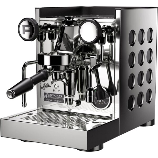Appartamento TCA espressomaskine, krom/sort